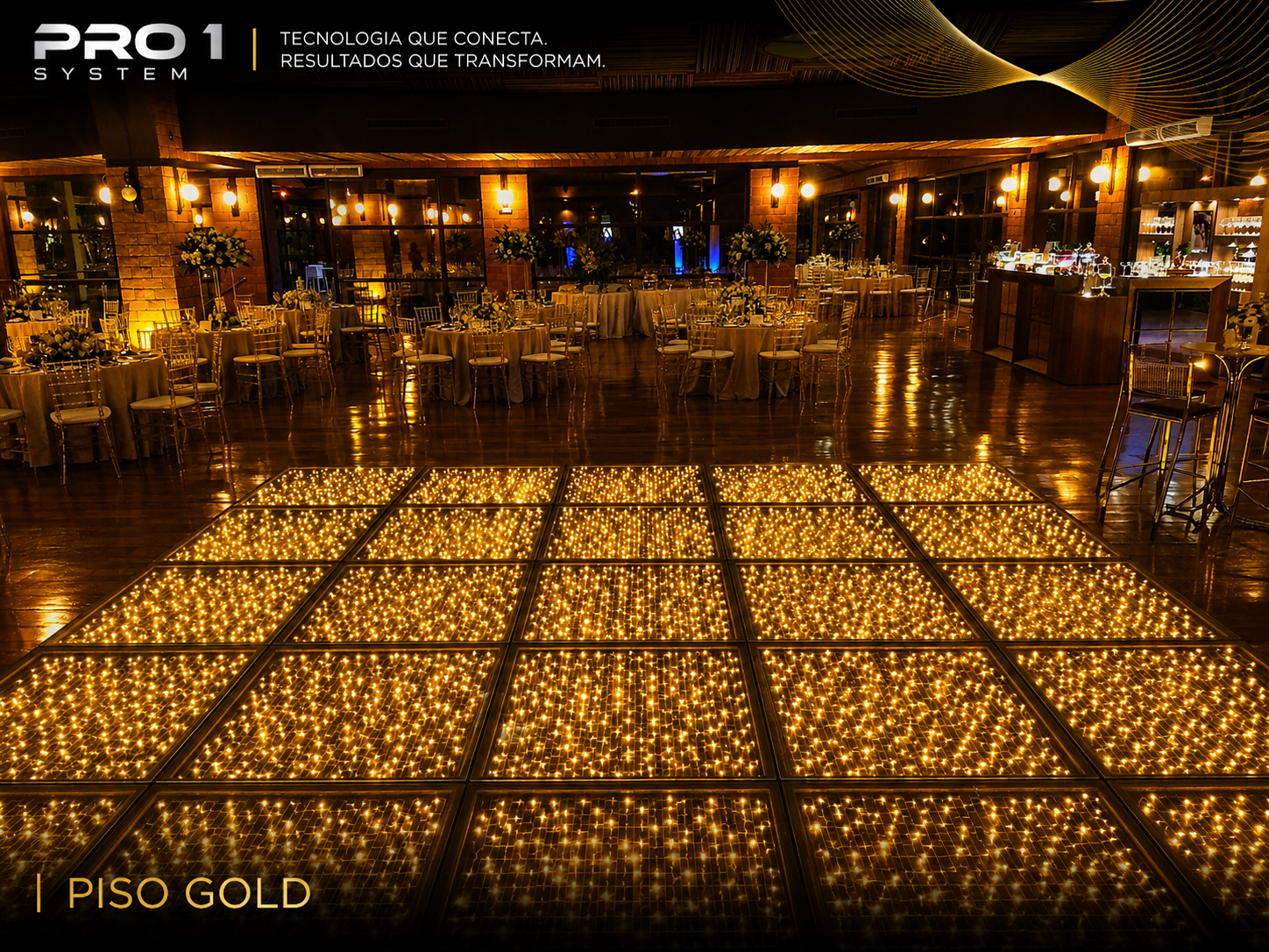 Piso de Vidro Paris Gold — foto 4