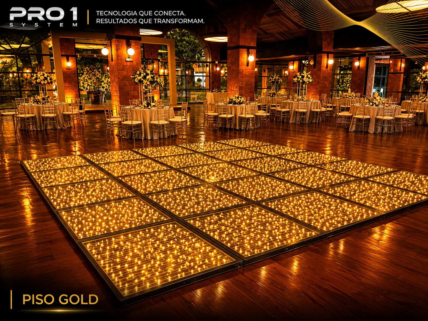 Piso de Vidro Paris Gold — foto 5
